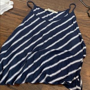 Cute navy and white tank top